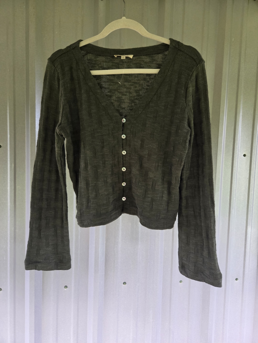 NWOT Madewell Dark Green Light Weight Sweater Size Small